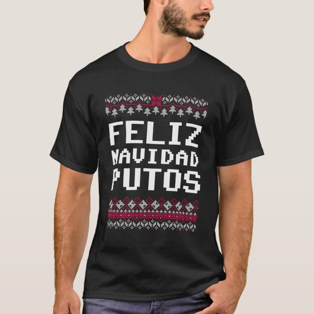 Feliz Navidad Mexicaine Laid Christmas Sweat Drôle (Devant)