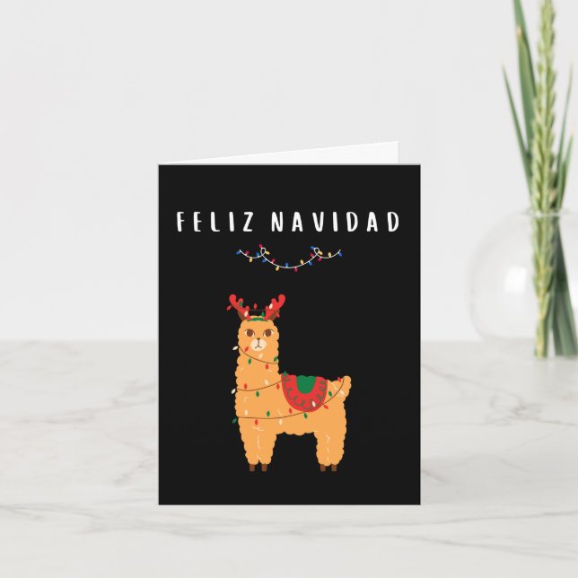 Feliz Navidad Mexikanisches Weihnachtsfest Karte (Vorderseite)