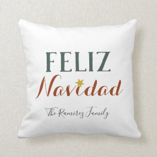 Feliz Navidad Minimaler Weihnachtsstar Kissen