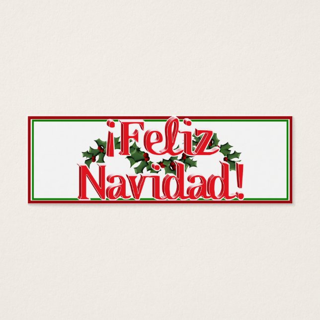 Feliz Navidad mit Holly (Vorderseite)