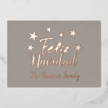 Feliz Navidad Moderne Weihnachtsfamilie Gruß
