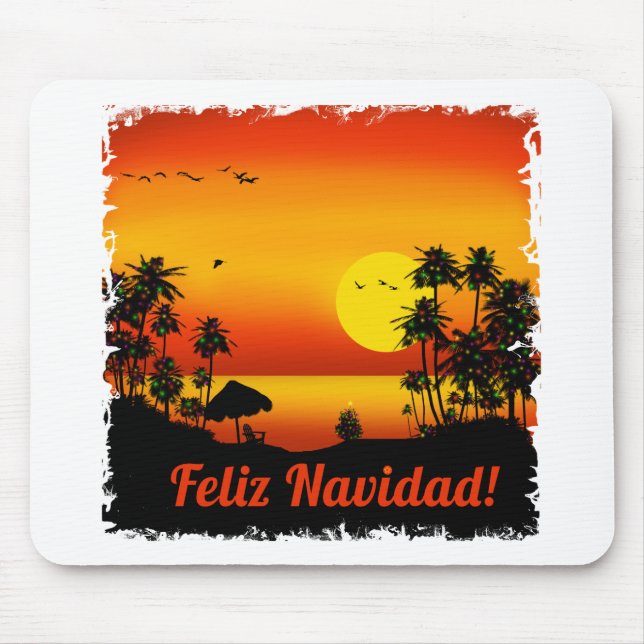 feliz Navidad Mousepad (Vorne)