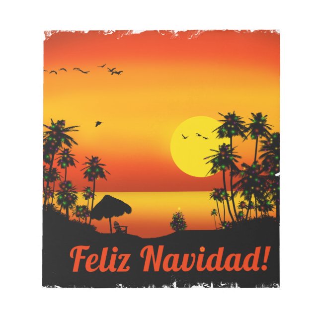 feliz Navidad Notizblock (Vorderseite)