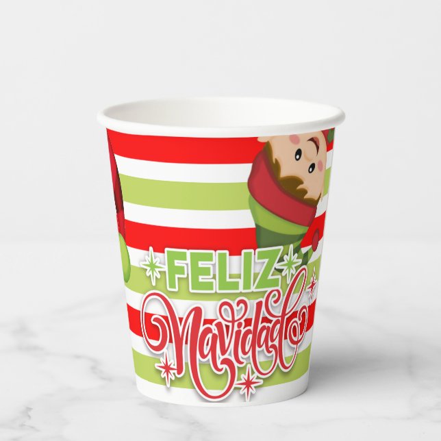 "Feliz Navidad" Pappbecher (Rückseite)