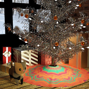 Feliz Navidad Polyester Weihnachtsbaumdecke