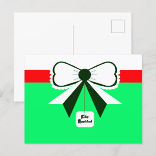 Feliz Navidad Postcard Feiertagspostkarte