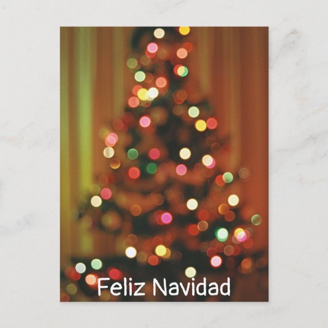 Feliz Navidad Postkarte (Vorderseite)