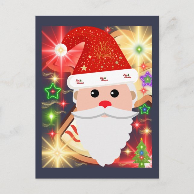 Feliz Navidad  Postkarte (Vorderseite)