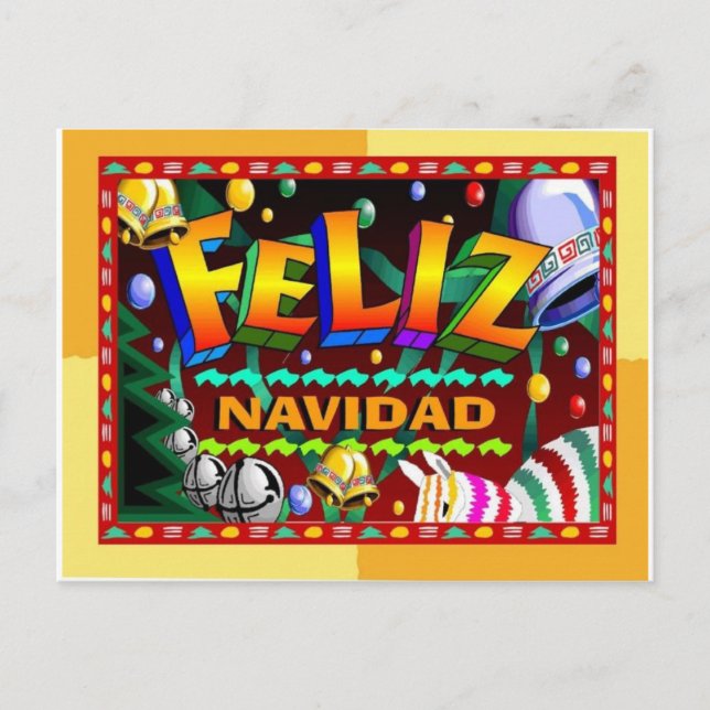 Feliz navidad Postkarten (Vorderseite)
