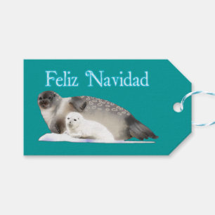 Feliz Navidad - Ringed Siegel Geschenkanhänger
