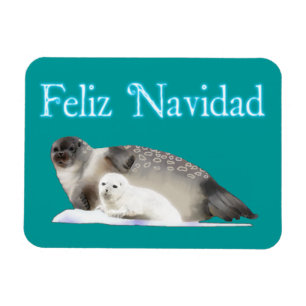 Feliz Navidad - Ringed Siegel Magnet