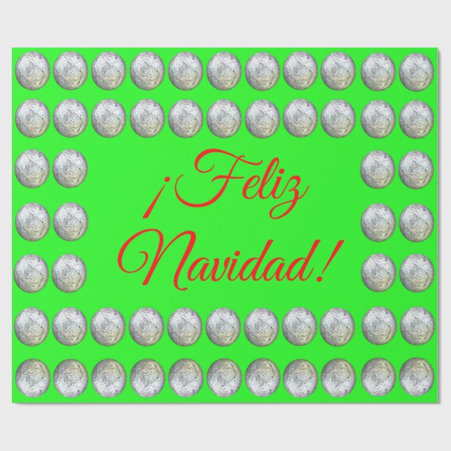¡Feliz Navidad! Schleifpapier Geschenkpapier (Flach)