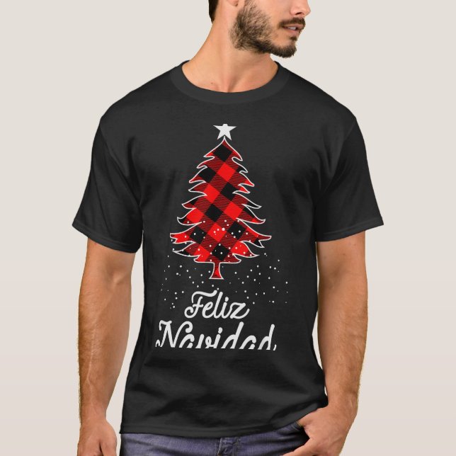 Feliz Navidad Shirts Family - Christmas Trees Buff (Vorderseite)