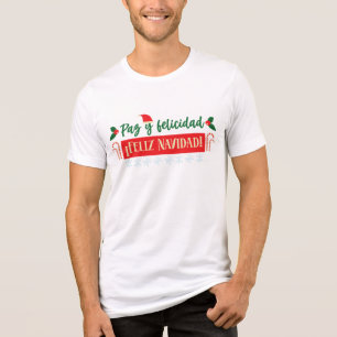Feliz Navidad Spanische Weihnachtsfeiertage Tri-Blend Shirt