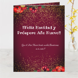 Feliz Navidad Spanische Weihnachtsgrüße Karte