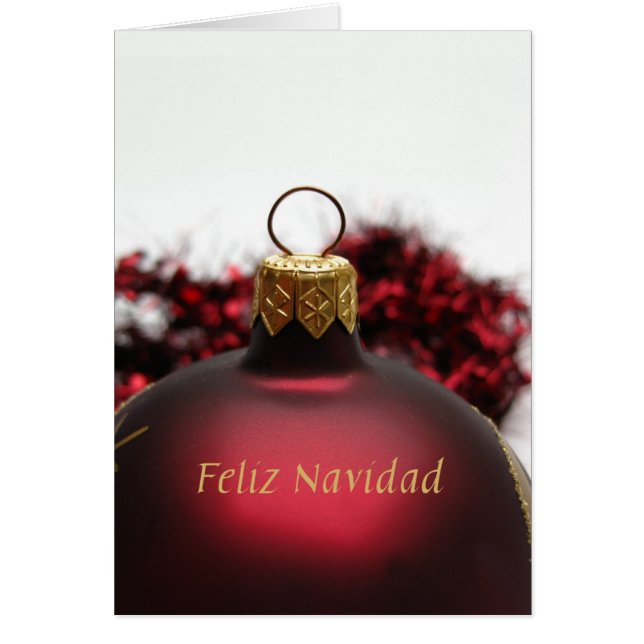 Feliz Navidad Spanische Weihnachtskarte (Vorne)