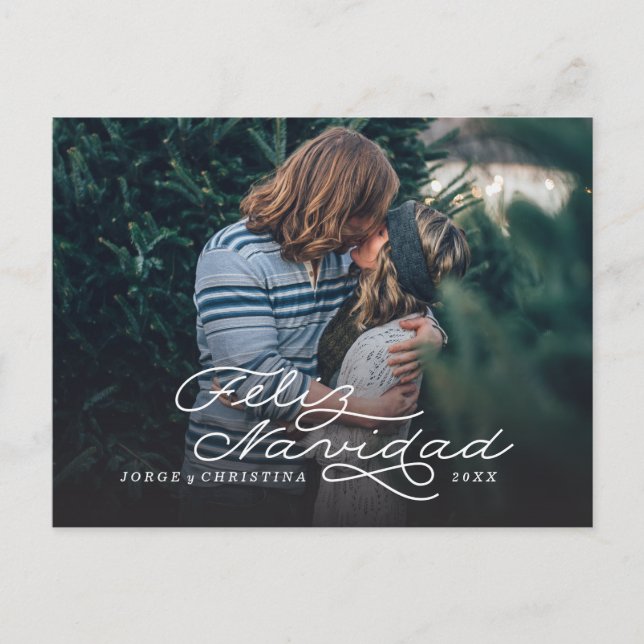 Feliz Navidad, spanische Weihnachtskarte, Feiertagspostkarte (Vorderseite)