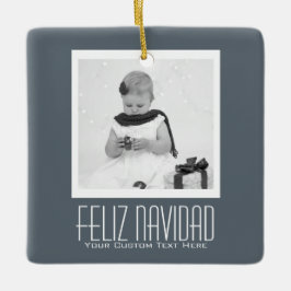 Feliz Navidad Spanischer Weihnachtsfest Personalis Keramikornament