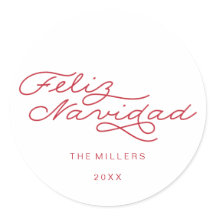 Feliz Navidad, Spanischer Weihnachtssticker