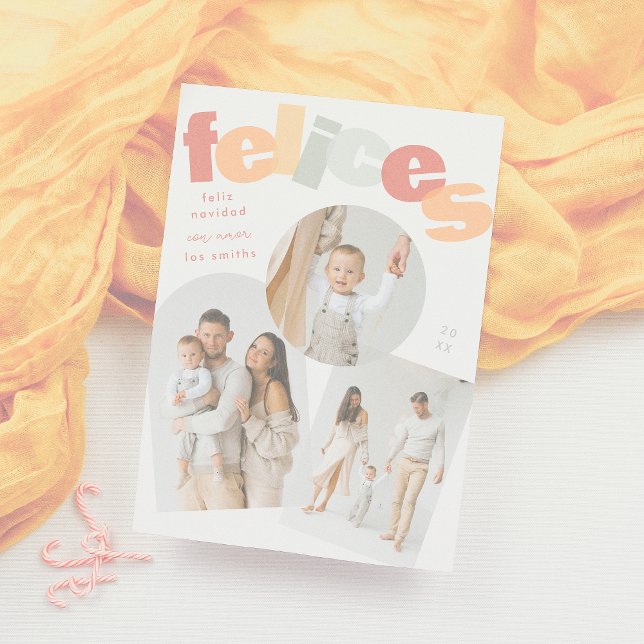 Feliz Navidad Spanisches Weihnachtsfoto Collage Feiertagskarte (Von Creator hochgeladen)