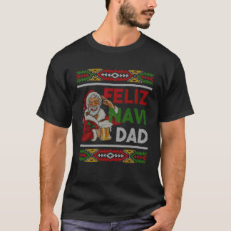 Feliz Navidad Spanish Christmas Hat Fun Mexican T-Shirt
