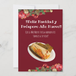 Feliz Navidad Weihnachten an el Comelón de Tamales Einladung
