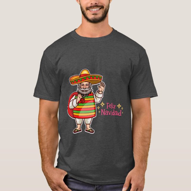 Feliz Navidad Weihnachts-Shirt T-Shirt (Vorderseite)