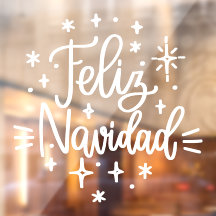 Feliz Navidad, Weihnachtsfenster auf Spanisch
