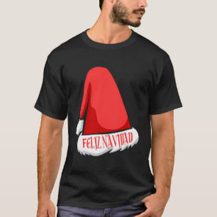 Feliz Navidad Weihnachtsmannmütze Unisex in 5 Farb T-Shirt