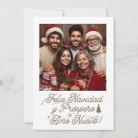 Feliz Navidad y Próspero Año Nuevo con Foto