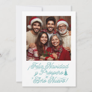 Feliz Navidad y Próspero Año Nuevo con Foto Einladung