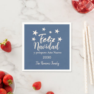 Feliz Navidad y próspero Año Nuevo Holiday Party Serviette