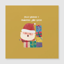 Feliz Navidad y próspero Año Nuevo, Weihnachtskart Magnetkarte