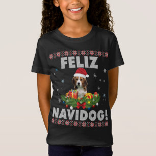 Feliz Navidog Beagle Chien moche Sweat Père Noël J
