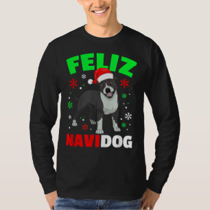 Feliz Navidog Pitbull Dog Ugly Xmas Sweater T-Shirt
