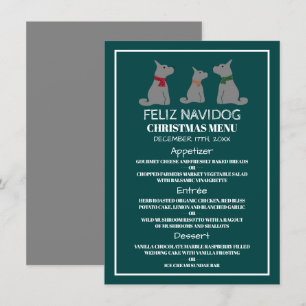 Feliz Navidog, Spanisches Weihnachtsmenü Einladung
