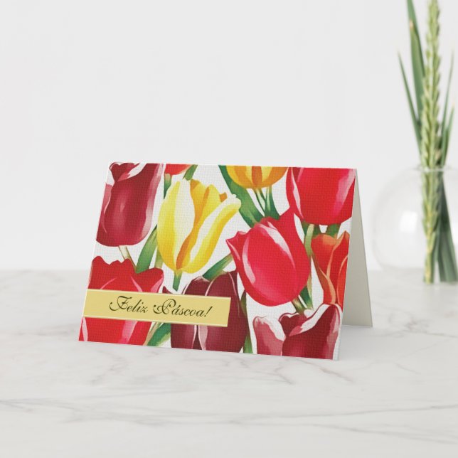 Feliz Páscoa Cartes de Pâques en portugais (Devant)