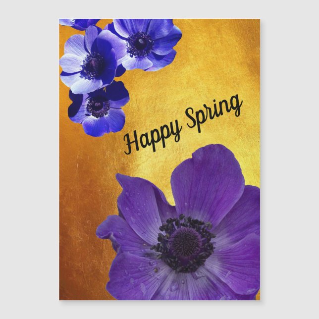 Feliz Primavera Magnetkarte (Vorderseite)