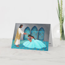 "Feliz Quinceañera." Carte de vœux