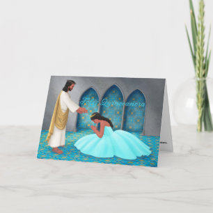 "Feliz Quinceañera." Carte de voeux