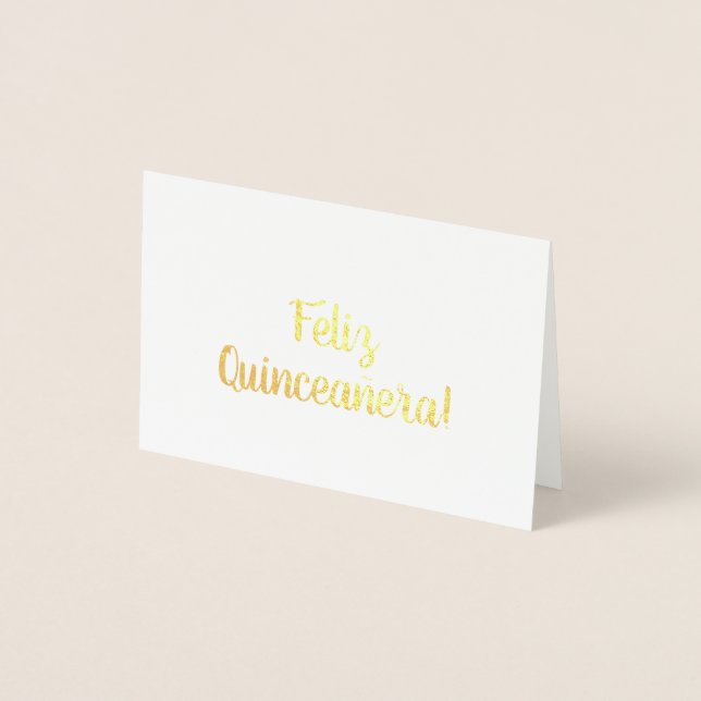 Feliz Quinceañera! Folienkarte (Vorderseite)