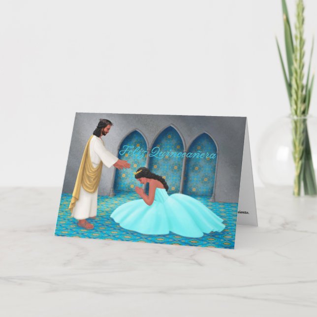 "Feliz Quinceñera." Grußkarte Karte (Vorderseite)