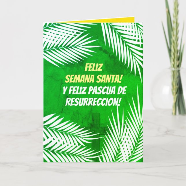 Feliz Semana Santa e Feliz Páscoa / Portugiesisch Karte (Vorderseite)