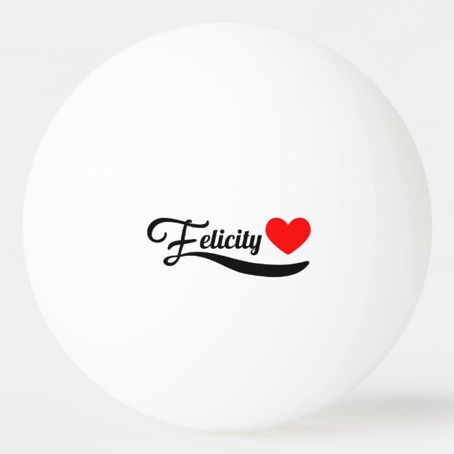 Felizität Tischtennisball (Vorderseite)