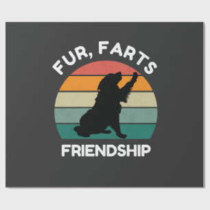 Fell, Fürze, Freundschaft - Lustiges Hunde-Liebhab Geschenkpapier