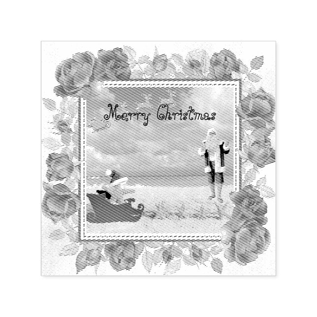 Felliger und heller Weihnachten Permastempel (Design)