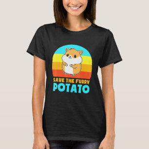 Felliges Meerschweinchen Kartoffel T-Shirt