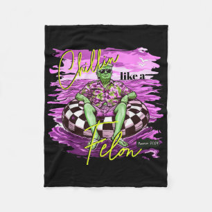 Felon Summer Chilling wie ein Felon Summer Funny T Fleecedecke