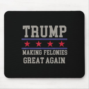Felonies wieder zu einem lustigen politischen Humo Mousepad