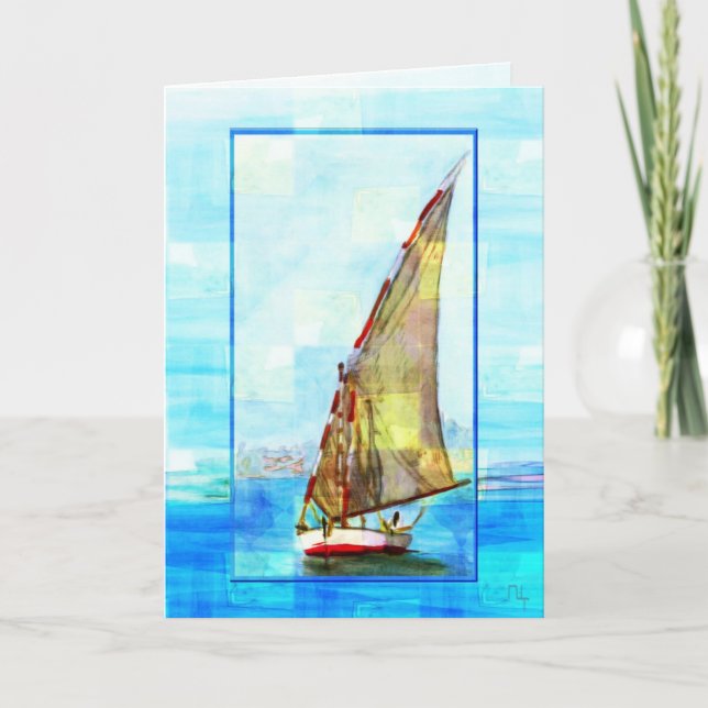 Felouca auf der Nase Karte (Vorderseite)
